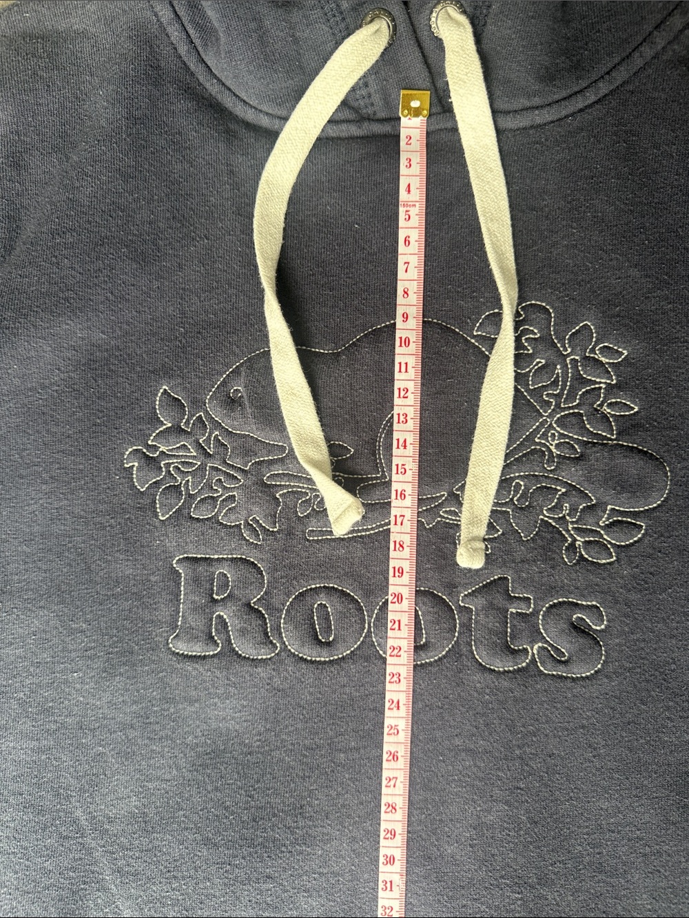 Roots Dark Gray Sweatshirt with Green Logo Patch - Picture 7 of 8